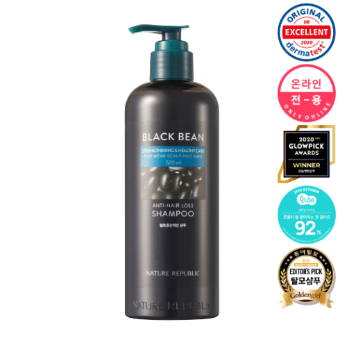 NATURE REPUBLIC - Black Bean Anti Hair Loss Shampoo 520ml