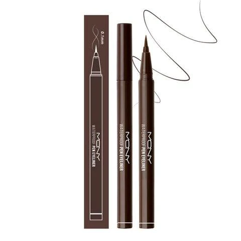 MACQUEEN - Waterproof Pen Eyeliner (3 Colors) #02 Deep brown