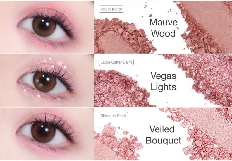 UNLEASHIA - Glitterpedia Eye Palette - N°5 All of Dusty Rose - Image 5